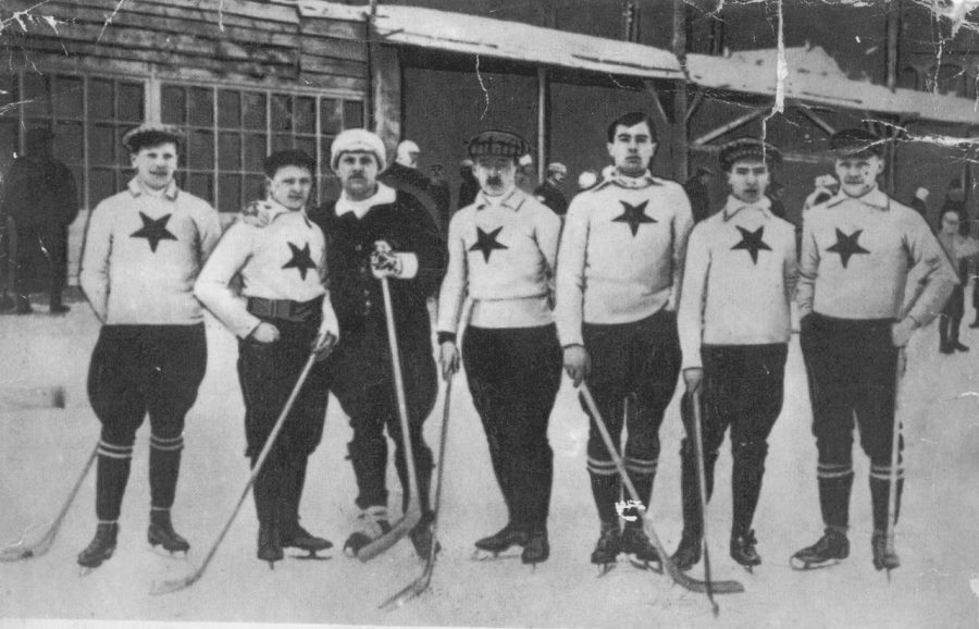 The Czech national ice hockey team in 1909